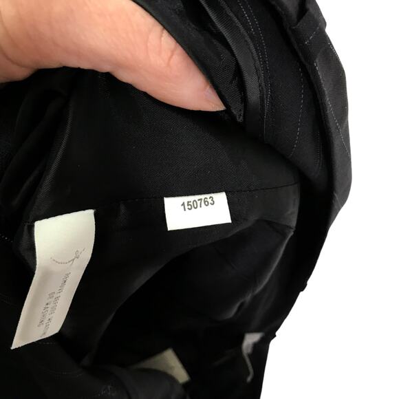 Ann Taylor‎ Pants Womens 0 Dark Blue Margo Pinstripe  Wool Work Slacks NWT $128 - Picture 9 of 11